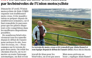 Un terrain de Motocross remodelé par les bénévoles !